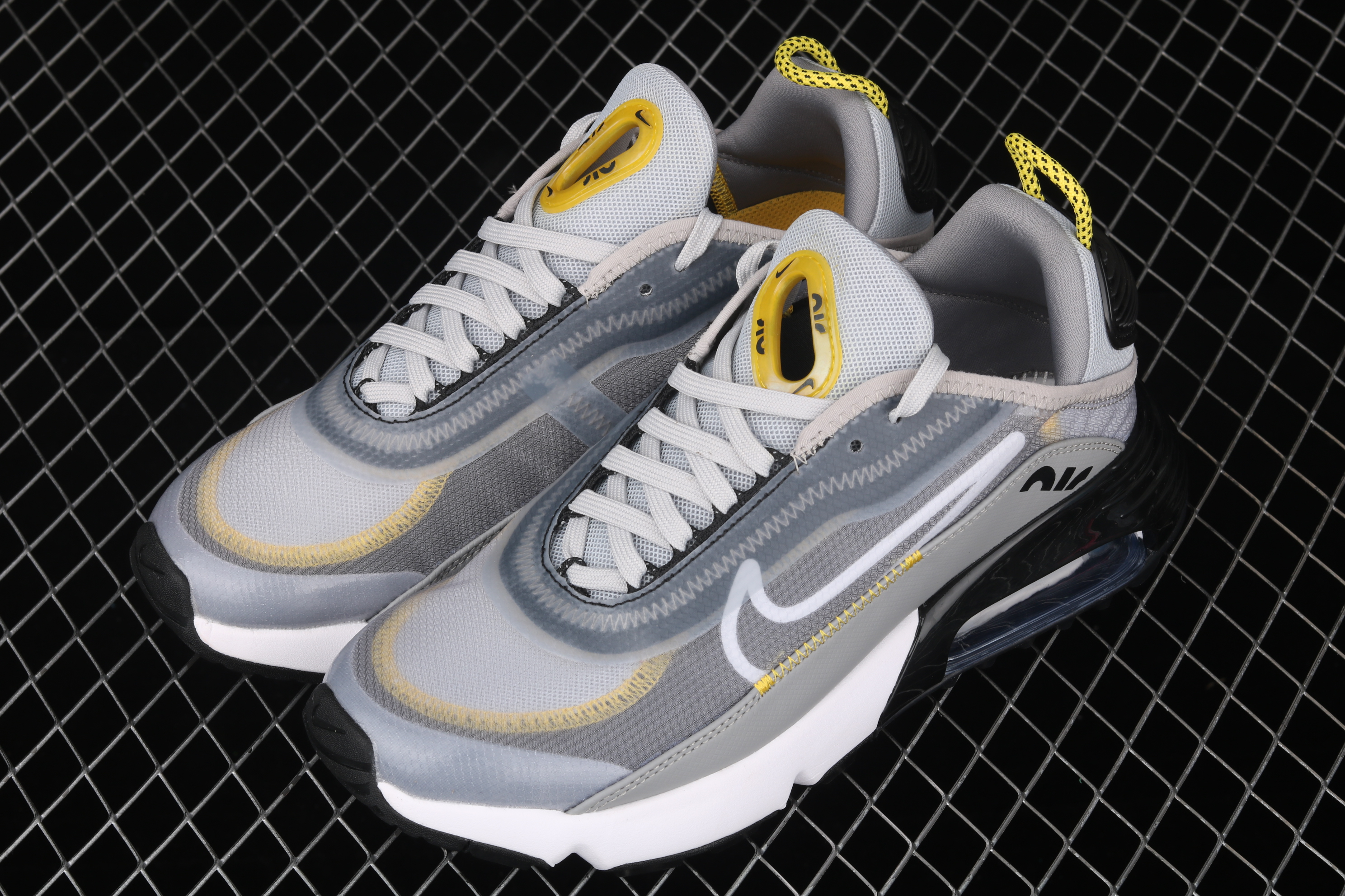 Nike Air Max 2090 Grey Yellow Shoes - Click Image to Close